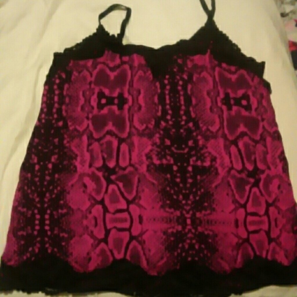 Lane Bryant snake print cami.